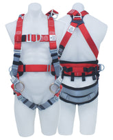 3M PROTECTA PRO Tower Workers Harness AB129-2L, Red and Grey, Large, 1 EA/Case
